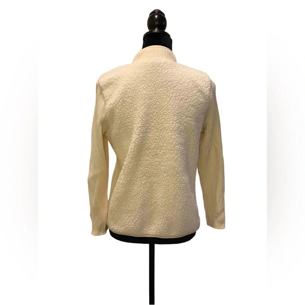 Talbots Cream Teddy Jacket - Picture 3 of 5